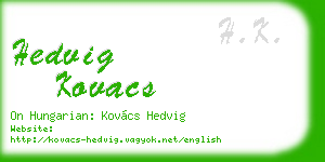 hedvig kovacs business card